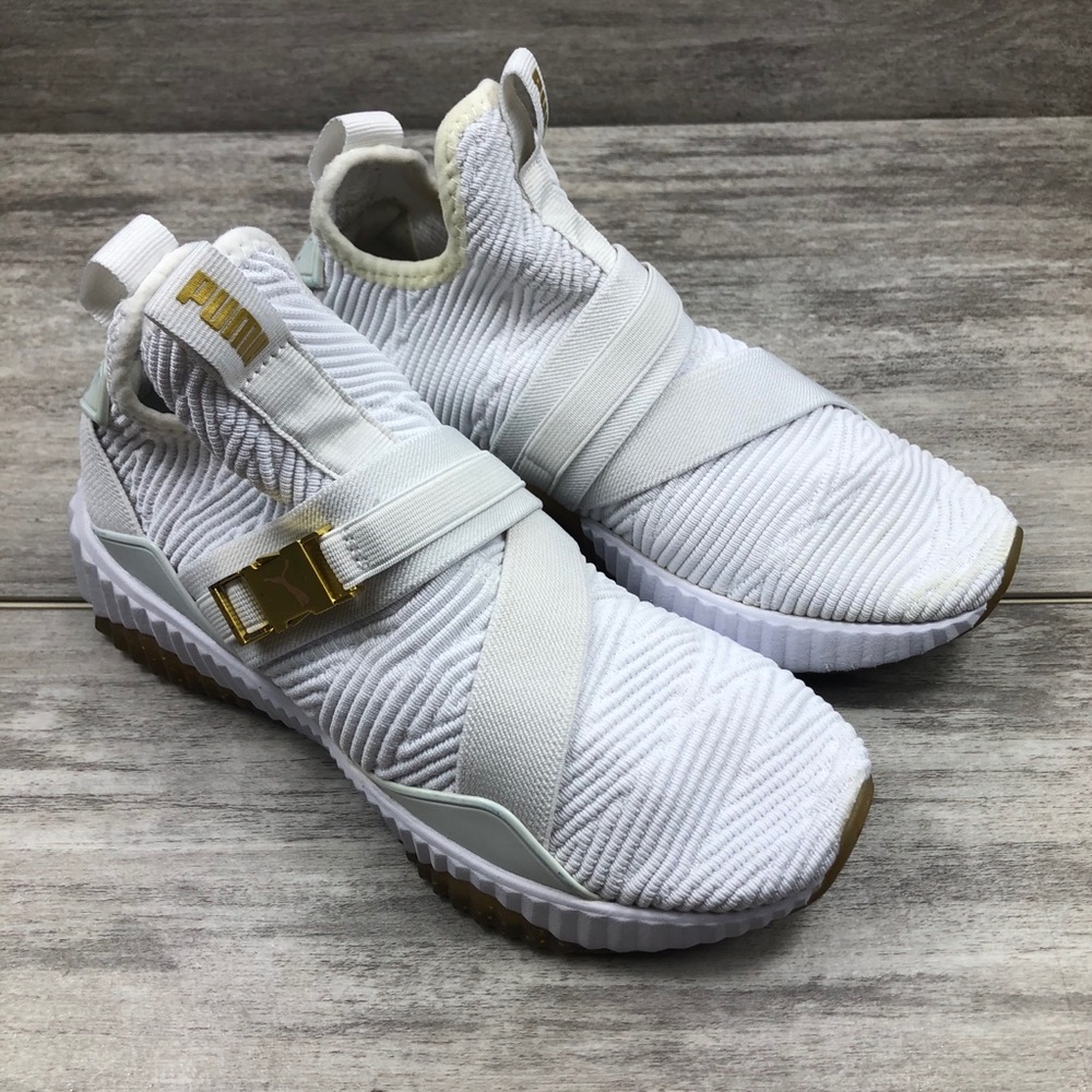 PUMA white sock sneakers